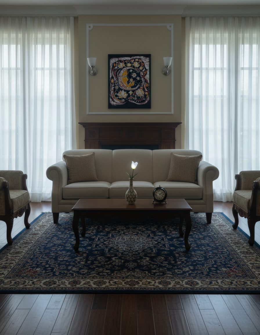 Moon Face Wall Décor – Where serenity blooms under the night sky