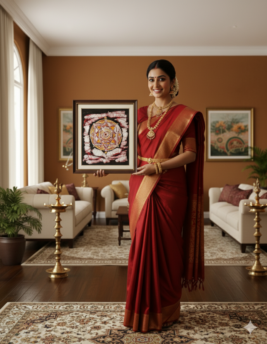 Sri Yantra Wall Décor – The geometry of divinity, the path to inner harmony