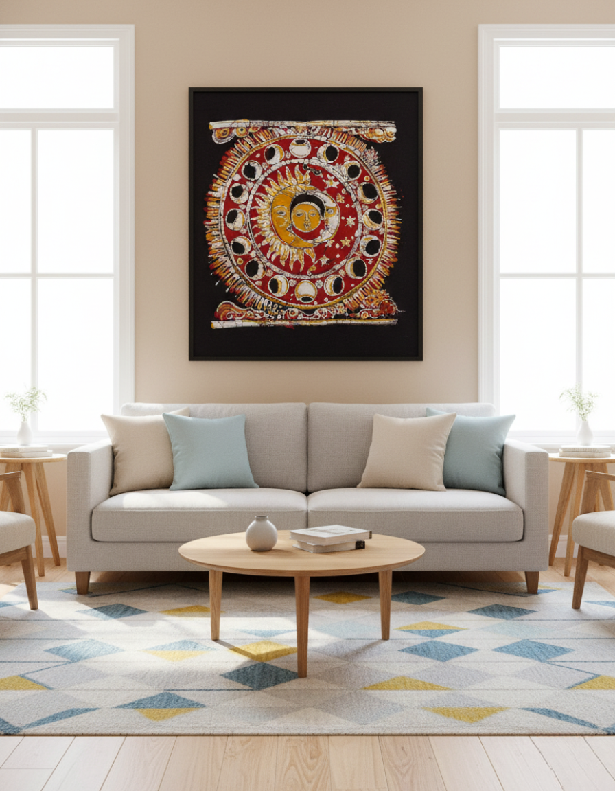 Sun and Moon Cycle Wall Décor – A sacred dance of light and shadow — the eternal rhythm of time