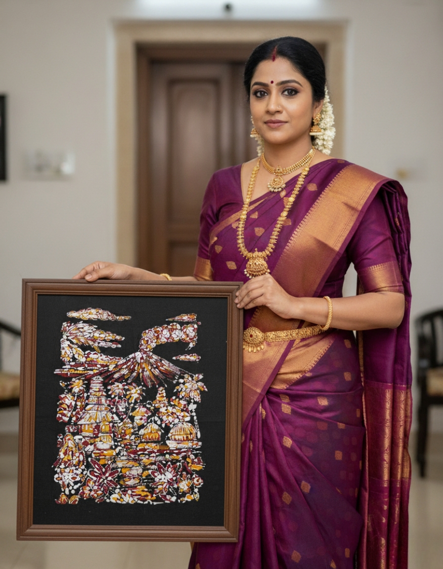 Eternal Village Batik Art – A sanctuary where nature, divinity, and life breathe as one